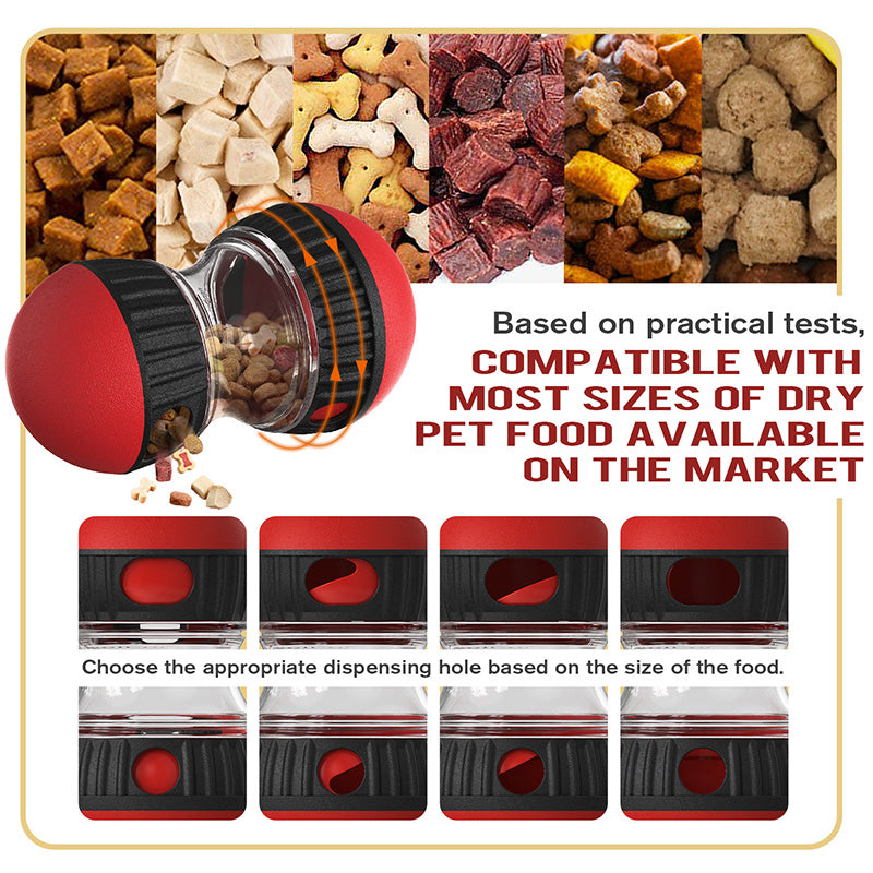 🐕 Interactive Dog Treat Dispenser Toy: Adjustable Food Release, Puzzle Fun, Durable, Slow Feeder