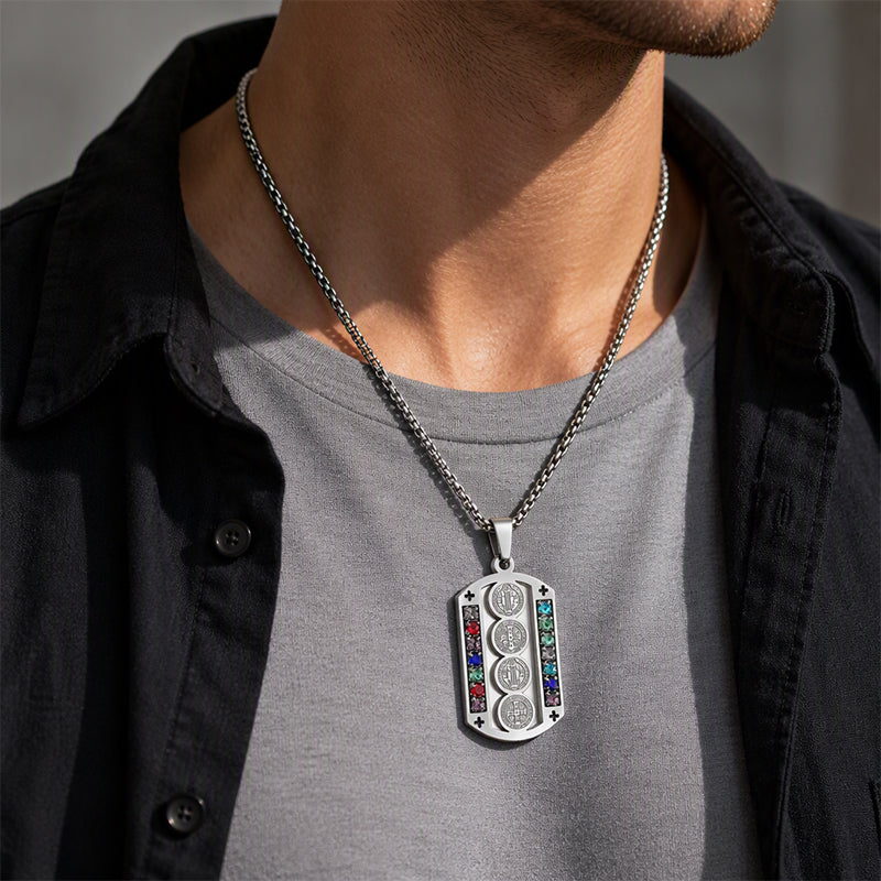 🛡️ Save 50%! 🔱 Men's Protective Pendant – Bold design & meaningful style ✨