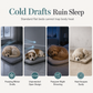 Semi Enclosed Warm Sleeping Bag Bed Soft Deep Sleep Pet Cave Nest and Quilt for Cats and Small Dogs