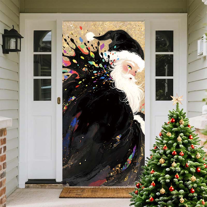Christmas Door Cover For Instant Holiday Decor