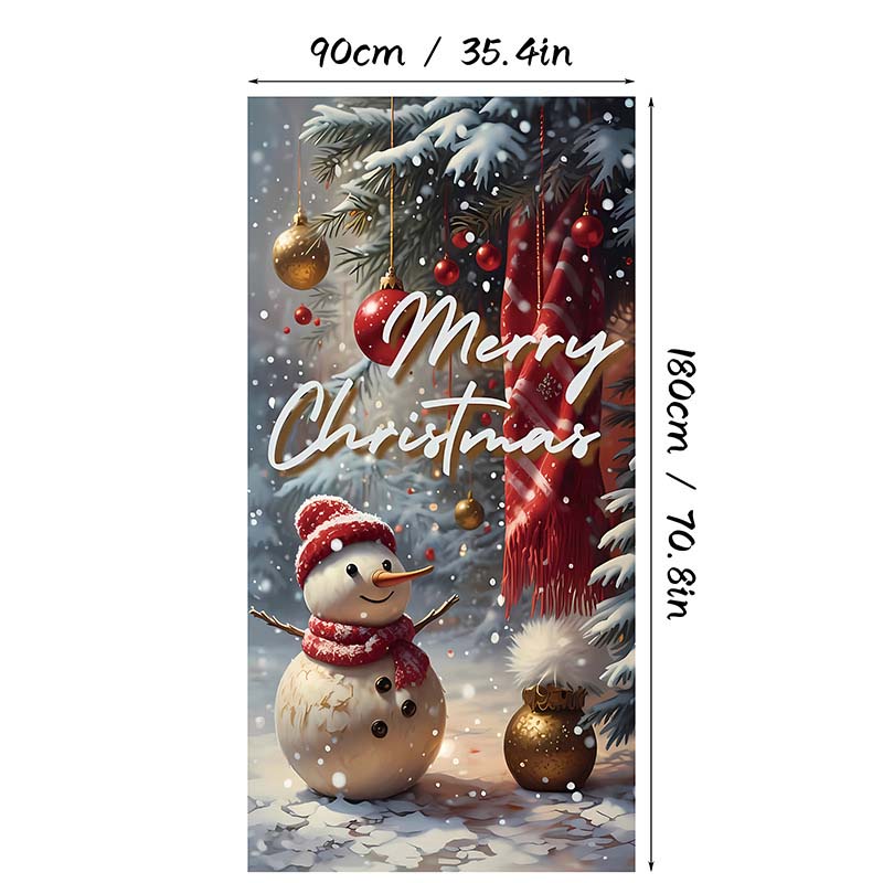 Christmas Door Cover For Instant Holiday Decor
