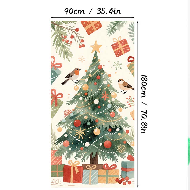 Christmas Door Cover For Instant Holiday Decor