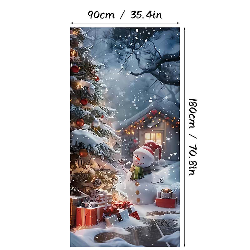 Christmas Door Cover For Instant Holiday Decor