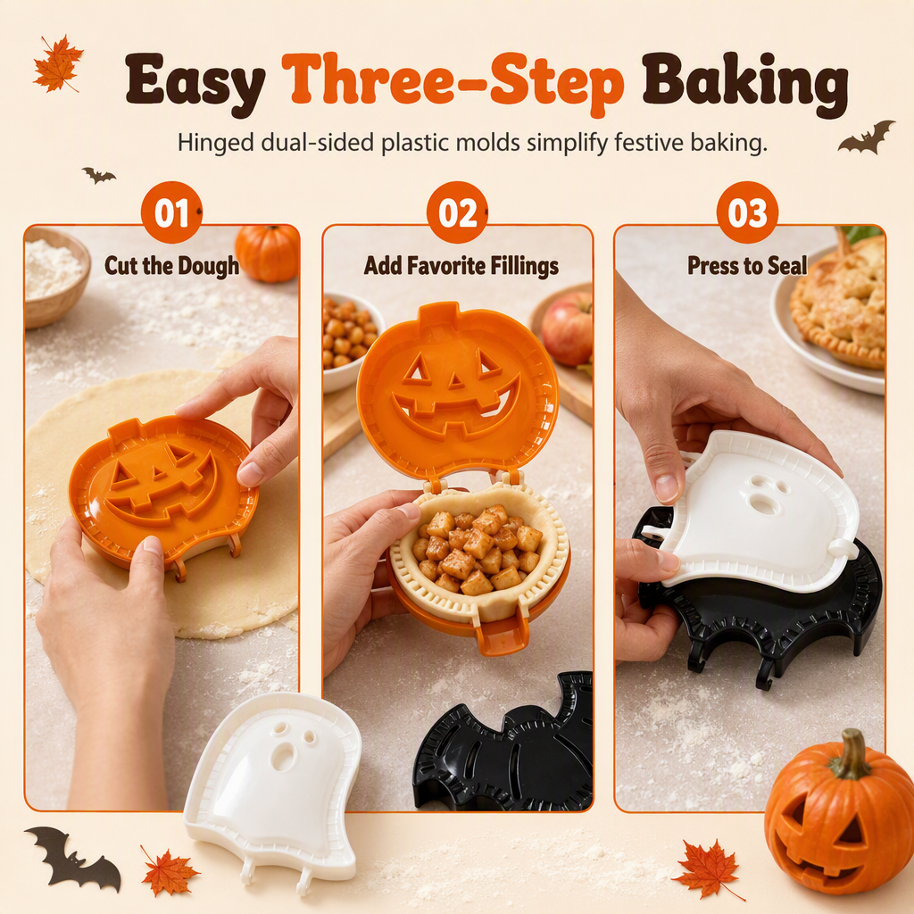Halloween Pumpkin Ghost and Bat Shaped Candy Plates PP Plastic Fruit Trays and Decorative Snack Dishes
