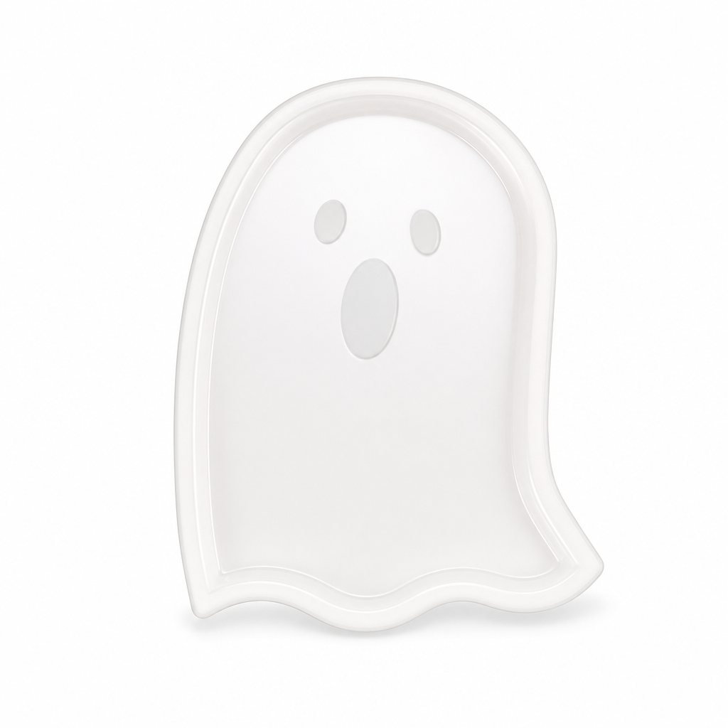 Halloween Pumpkin Ghost and Bat Shaped Candy Plates PP Plastic Fruit Trays and Decorative Snack Dishes