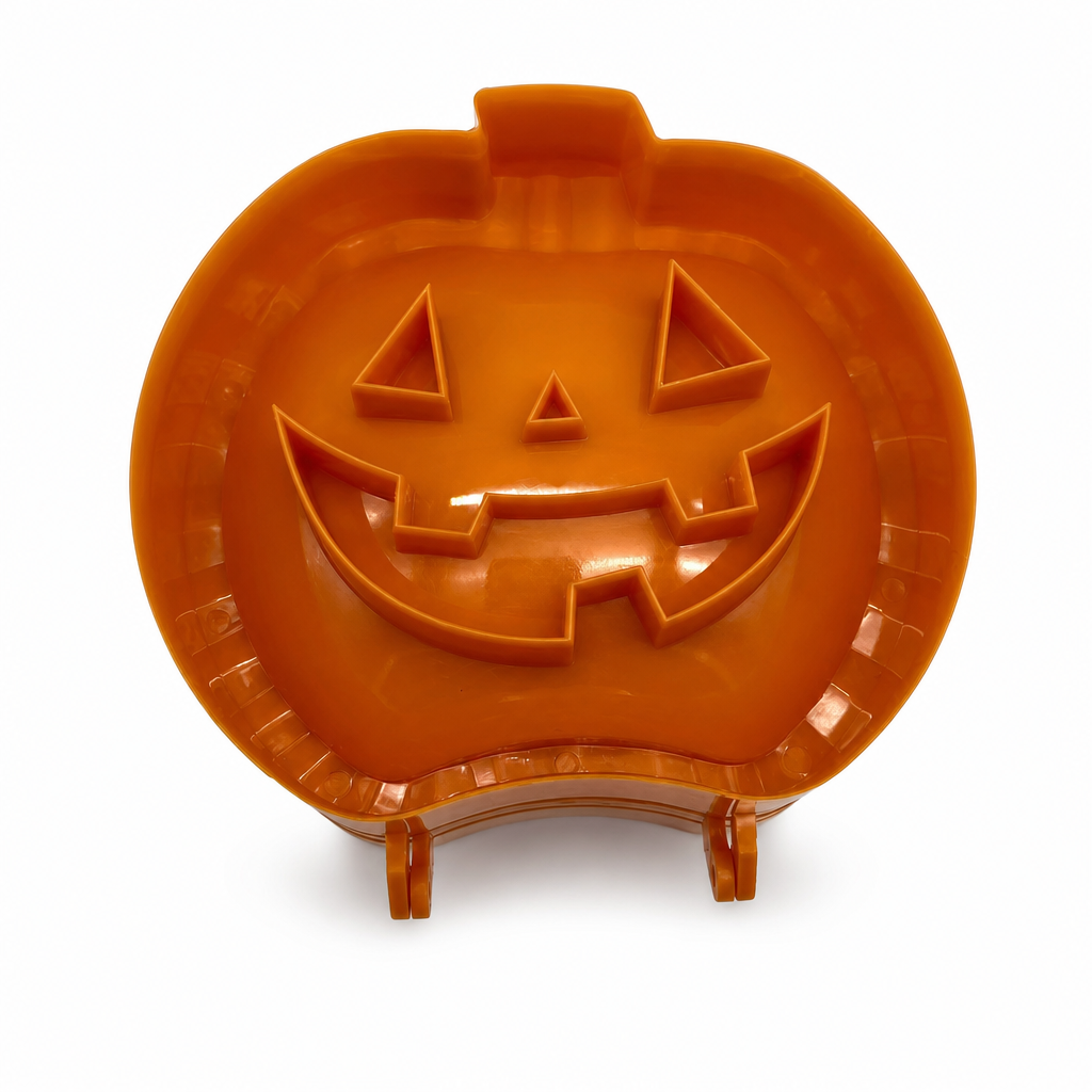 Halloween Pumpkin Ghost and Bat Shaped Candy Plates PP Plastic Fruit Trays and Decorative Snack Dishes