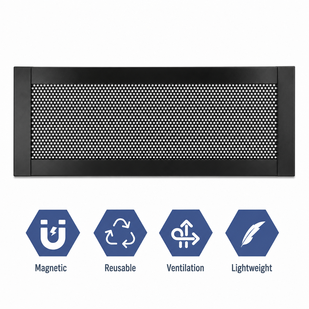 Magnetic Floor Vent Cover PVC Mesh Screen for Home Wall and Ceiling Vents Dustproof Shield