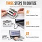 📼🎧✨Transparent Portable Cassette Player & Tape to MP3 Converter with Type-C