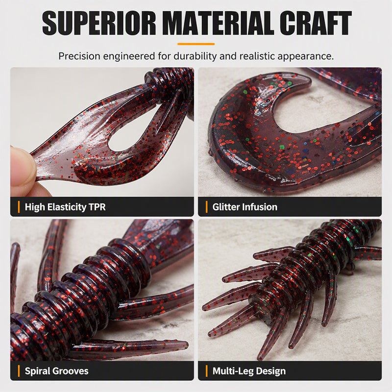 🦐 Save 50%! 🎣 Realistic Shrimp Soft Lures – Floating & lifelike action ✨