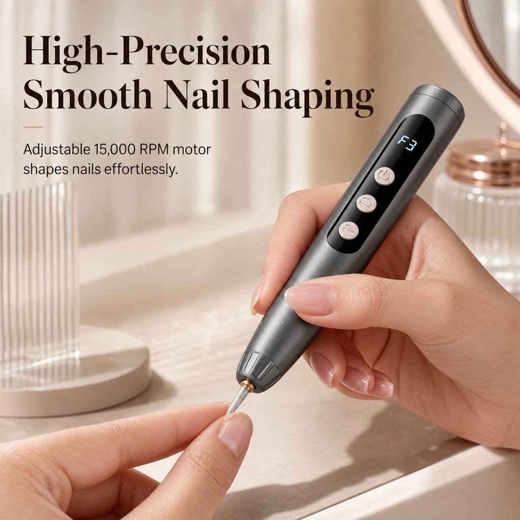 💅 50% OFF! ✨ Portable Electric Nail Drill Machine – Cordless Dual-Action Shaping & Polishing, Quiet High-Precision Motor & 3 Adjustable Levels – Salon-Grade Manicure at Home 💆‍♀️