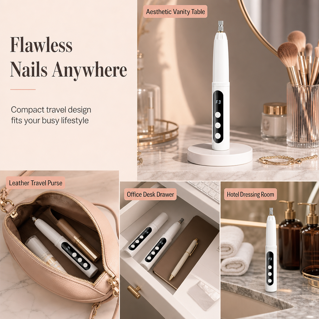 💅 50% OFF! ✨ Portable Electric Nail Drill Machine – Cordless Dual-Action Shaping & Polishing, Quiet High-Precision Motor & 3 Adjustable Levels – Salon-Grade Manicure at Home 💆‍♀️