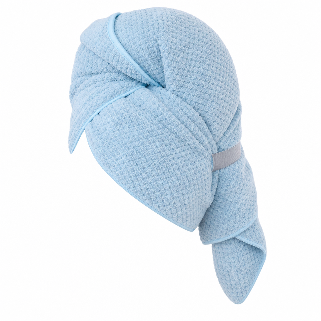 Coral Fleece Hair Drying Towel for Women 60x100cm Pineapple Grid Absorbent Quick Drying Head Wrap Turban