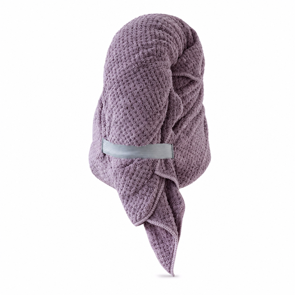 Coral Fleece Hair Drying Towel for Women 60x100cm Pineapple Grid Absorbent Quick Drying Head Wrap Turban