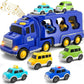 Police Truck Toys Toddlers 7 in 1 Truck Friction Power Toy Car Christmas Birthday Gifts for Boys & Girls 3-5 Years Old