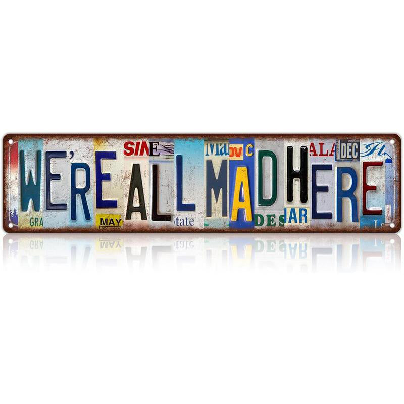 Vintage "Love You More" License Plate Tin Sign