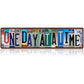 Vintage "Love You More" License Plate Tin Sign