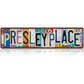 Vintage "Love You More" License Plate Tin Sign