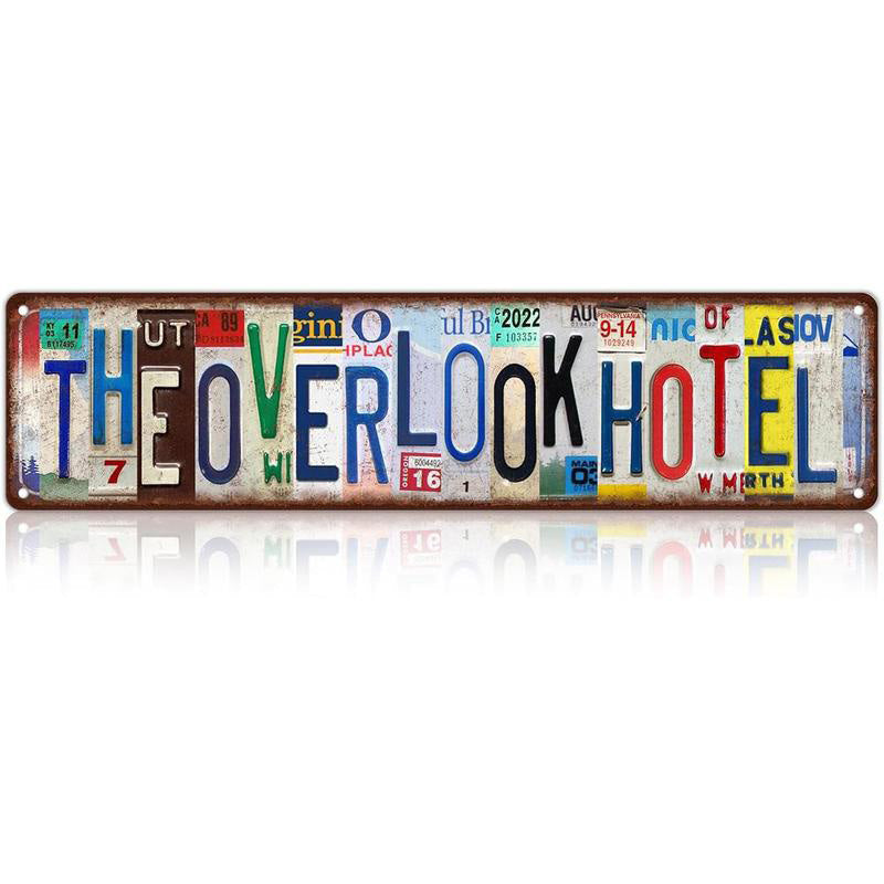 Vintage "Love You More" License Plate Tin Sign