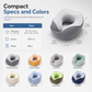 ⏳🔥LIMITED-TIME 50% OFF! ⏰Memory Foam U-Shaped Travel Neck Pillow with Ice Silk Cover and Magnetic Buckle for Portable Neck Support