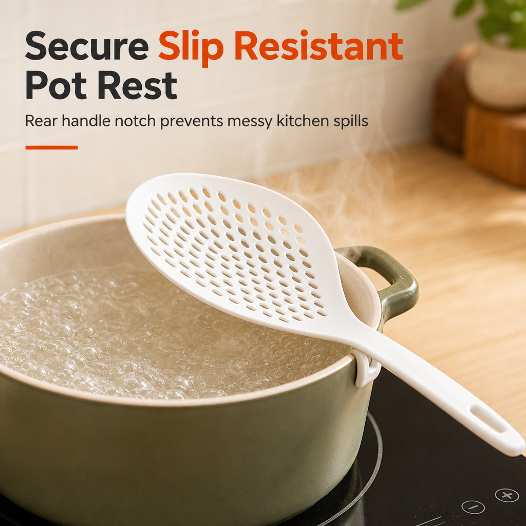 Large Nylon Kitchen Colander Strainer Spoon