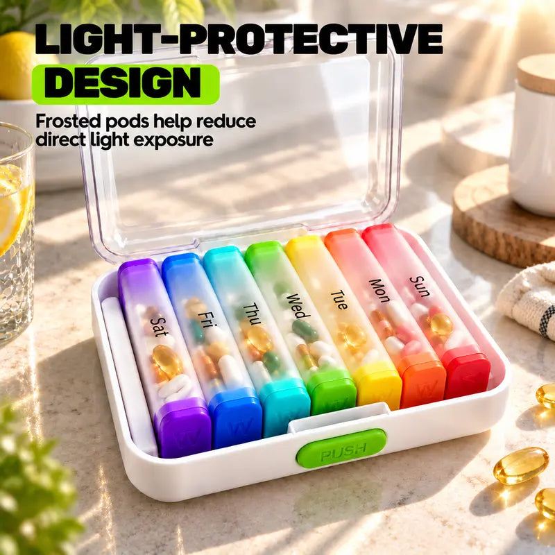 💊 Save 50%! 📅 7‑Day Pill Organizer – Detachable & travel‑ready ✨