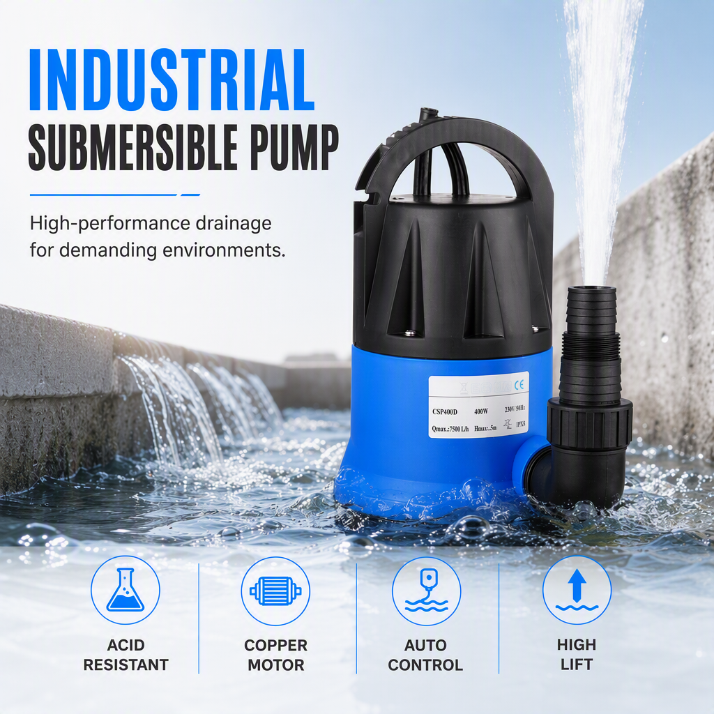 ⏳🔥LIMITED-TIME 50% OFF! ⏰450W Electric Submersible Clean Water Pump for Garden Irrigation and Drainage