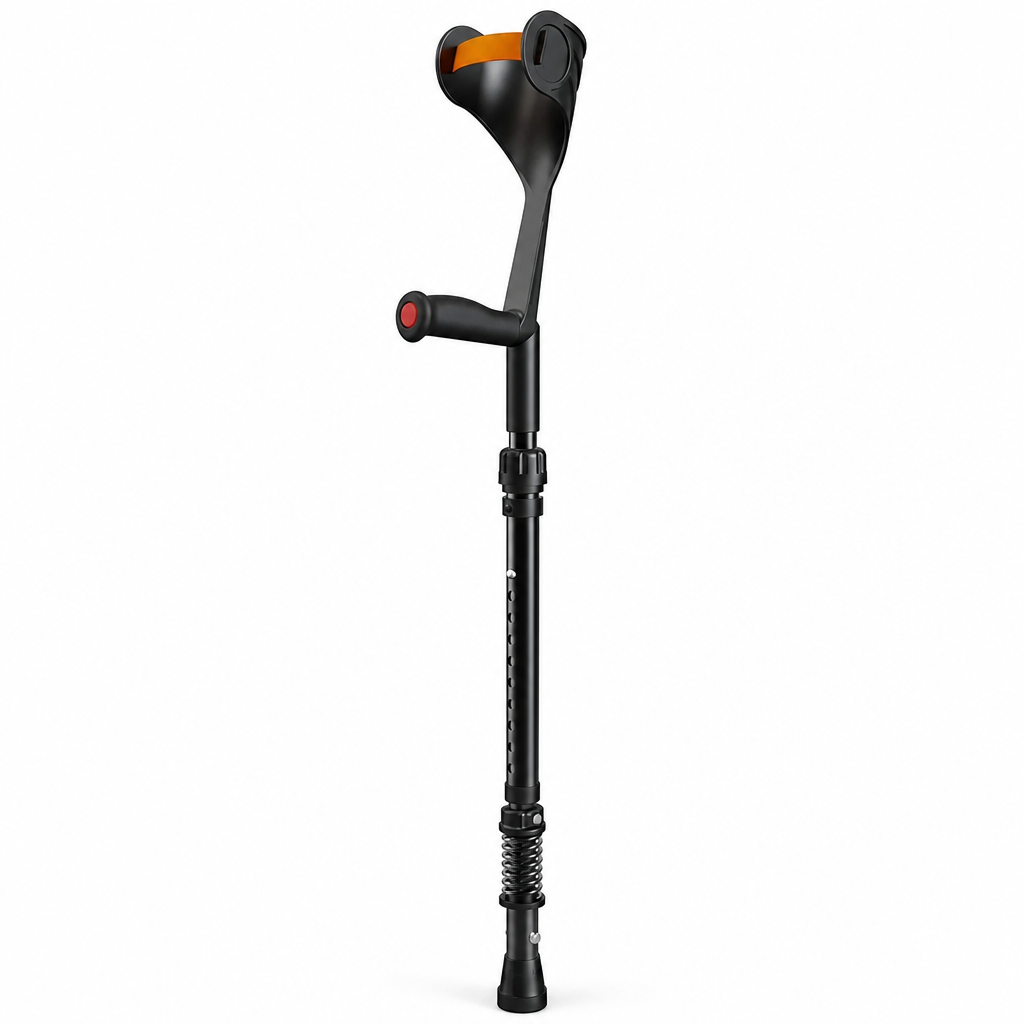 Folding Forearm Crutches Non Slip Elbow Crutches for Fracture Rehabilitation and Mobility Aid