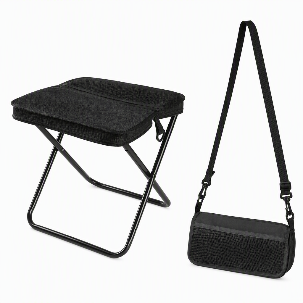 Portable Folding Stool Backpack Lightweight Outdoor Camping Chair and Multipurpose Crossbody Handbag