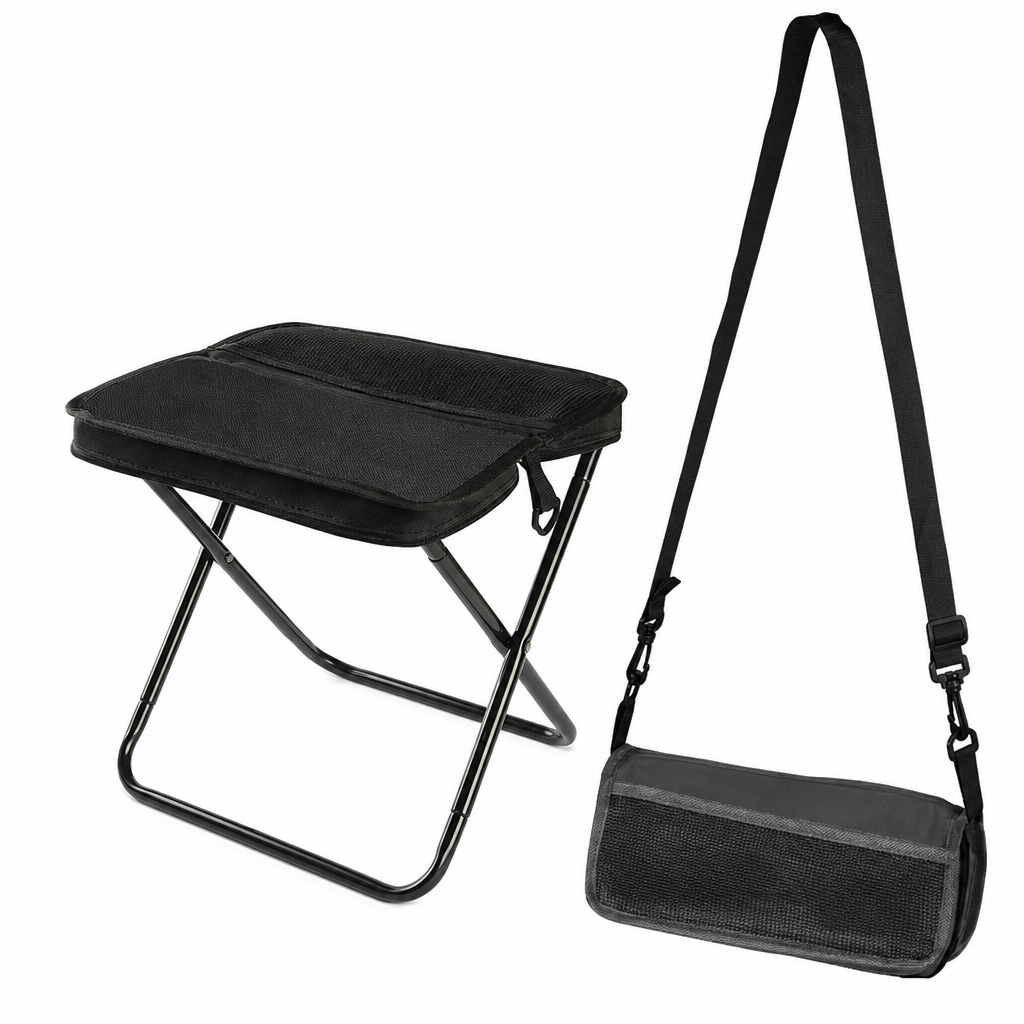 Portable Folding Stool Backpack Lightweight Outdoor Camping Chair and Multipurpose Crossbody Handbag