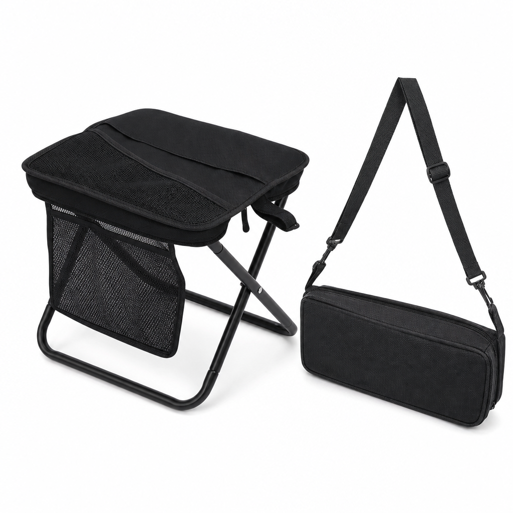 Portable Folding Stool Backpack Lightweight Outdoor Camping Chair and Multipurpose Crossbody Handbag