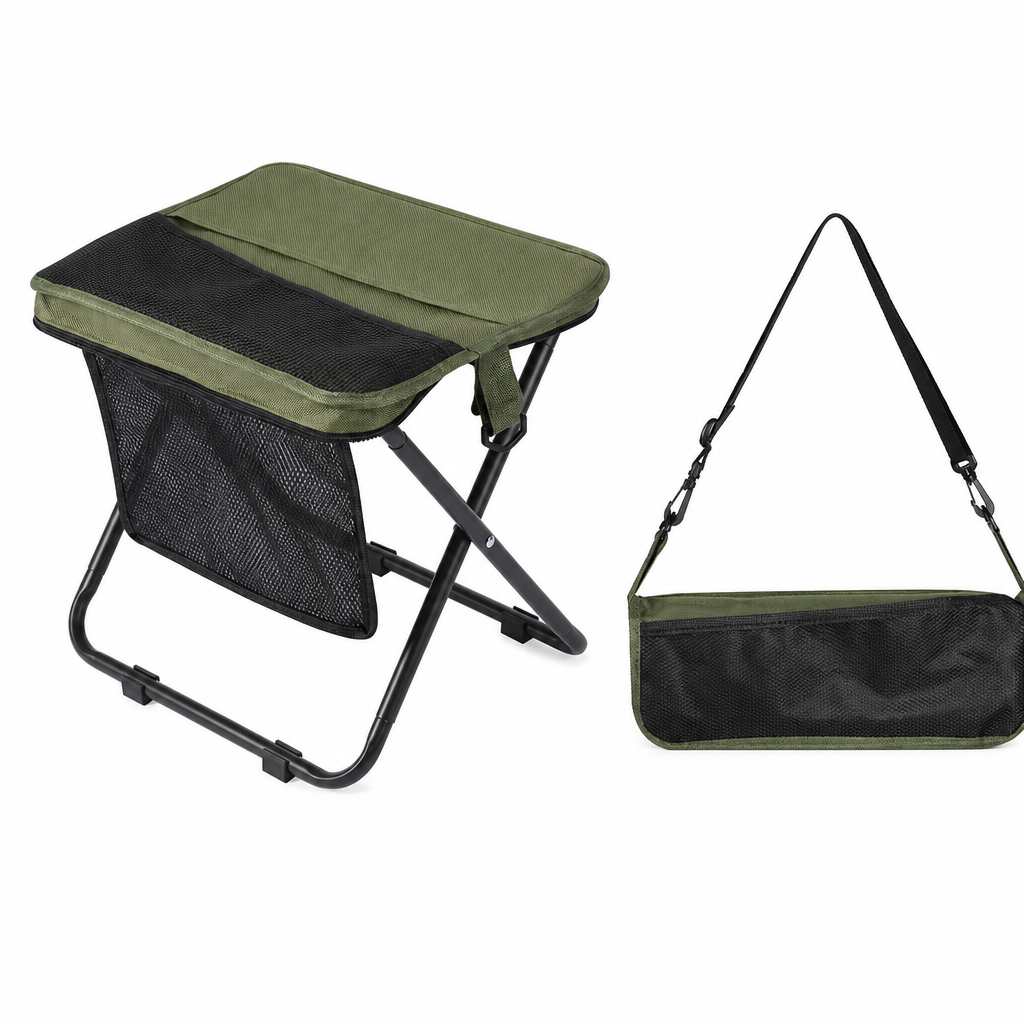 Portable Folding Stool Backpack Lightweight Outdoor Camping Chair and Multipurpose Crossbody Handbag