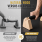 Wooden Push Up Bars Rubber Wood Parallettes Handstand Stands for Arm Strength Training and Fitness