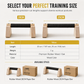 Wooden Push Up Bars Rubber Wood Parallettes Handstand Stands for Arm Strength Training and Fitness