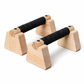 Wooden Push Up Bars Rubber Wood Parallettes Handstand Stands for Arm Strength Training and Fitness