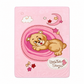 Soft Embossed Cartoon Bear Cloud Blanket for Babies and Kids 105x135cm All Season Warm Nap Throw Blanket for Sofa and Bed
