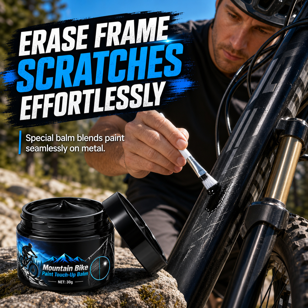 🚲 50% OFF TODAY!!🎨 Bicycle Frame Paint Touch-Up Paste with Brush for Mountain Bike Scratch and Wear Repair