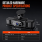 🚗📹F100 4-Lens Car Dash Cam 1080P HD – Infrared Night Vision & GPS Sync Recording