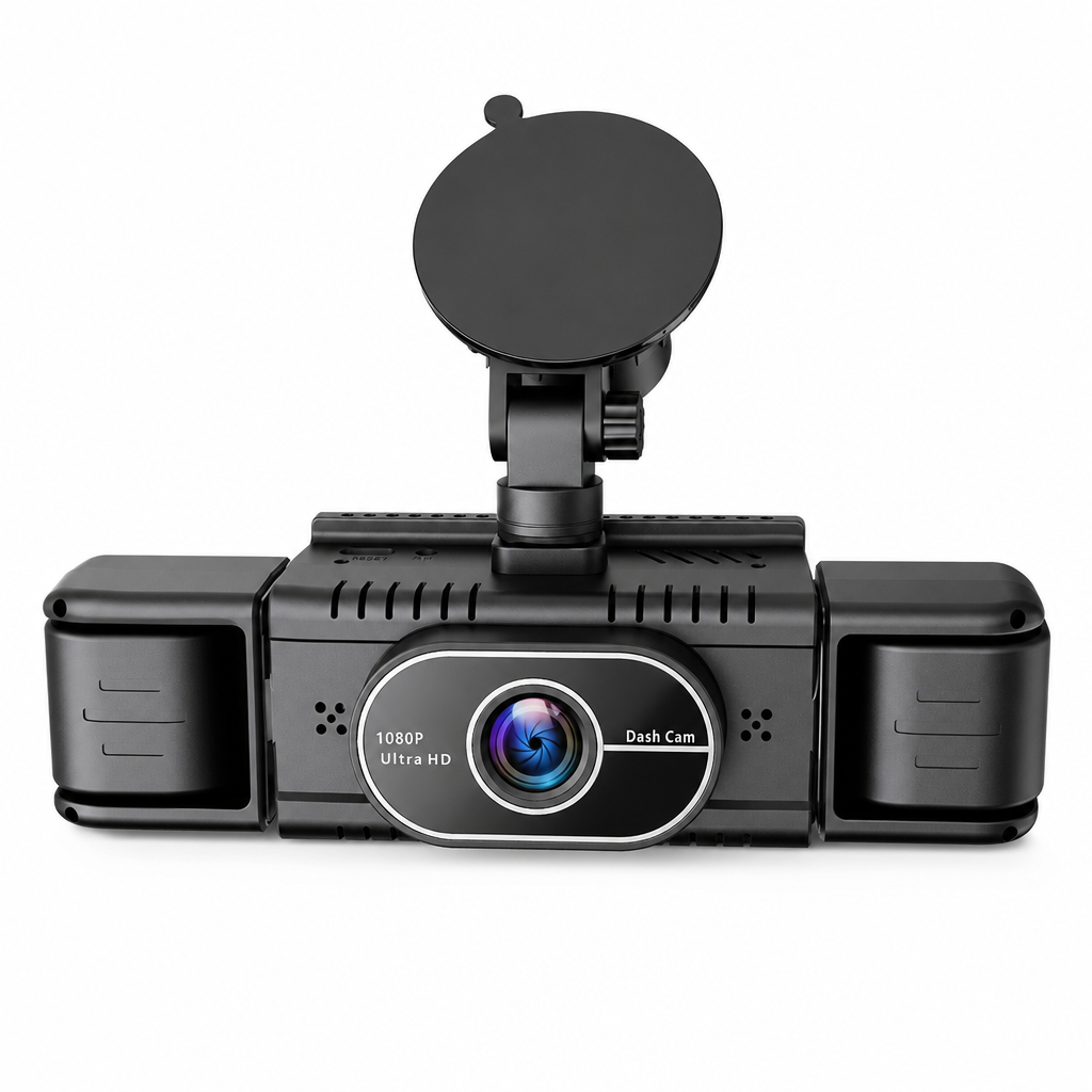 🚗📹F100 4-Lens Car Dash Cam 1080P HD – Infrared Night Vision & GPS Sync Recording