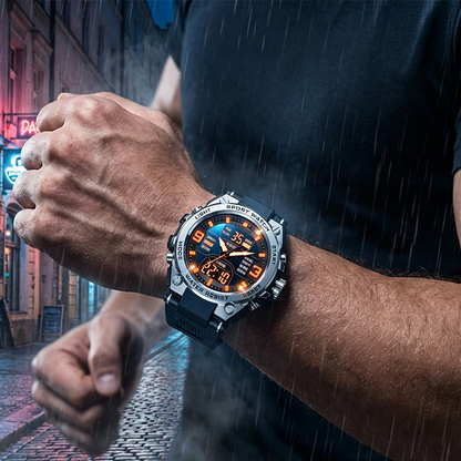 ⌚ Men's Luminous Waterproof Sports Watch – Rugged, Practical & Stylish 🌙