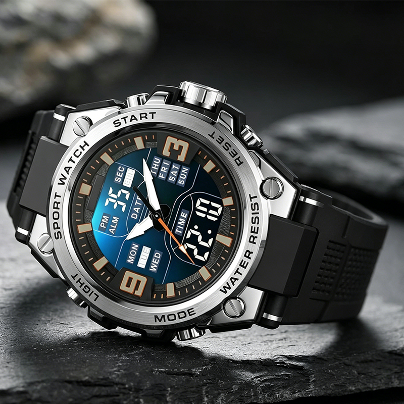 ⌚ Men's Luminous Waterproof Sports Watch – Rugged, Practical & Stylish 🌙