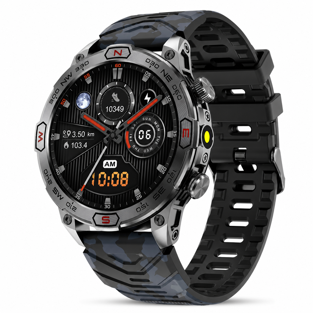 ⏳Limited-time 50% off⏰Rugged Smart Watch with Bluetooth Call & Health Monitor⌚⛰️
