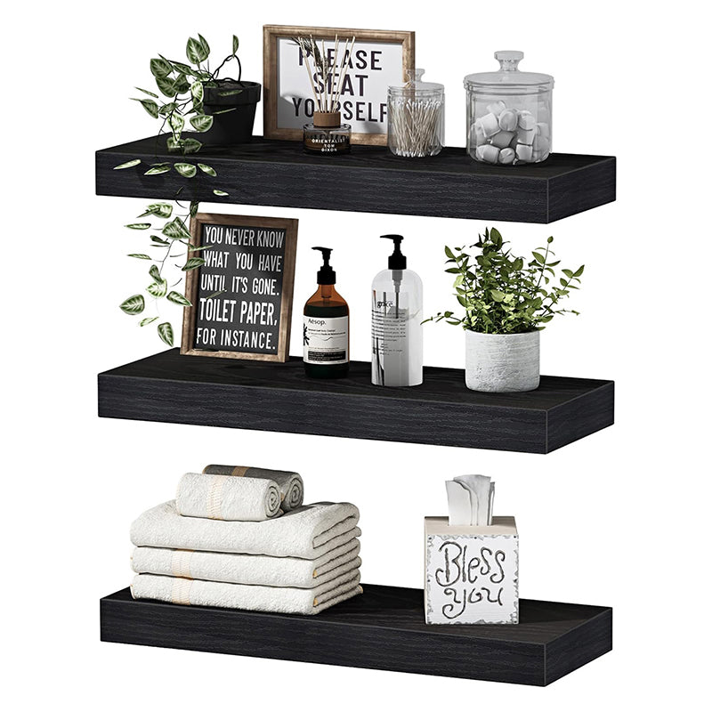 Minimalist Wooden Floating Wall Shelves