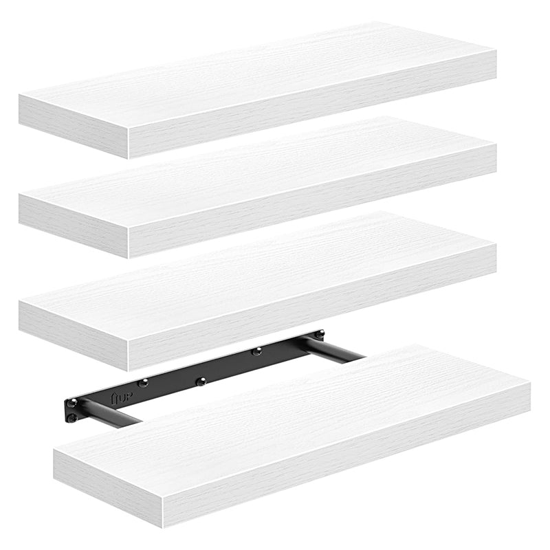 Minimalist Wooden Floating Wall Shelves