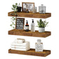 Minimalist Wooden Floating Wall Shelves