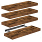 Minimalist Wooden Floating Wall Shelves