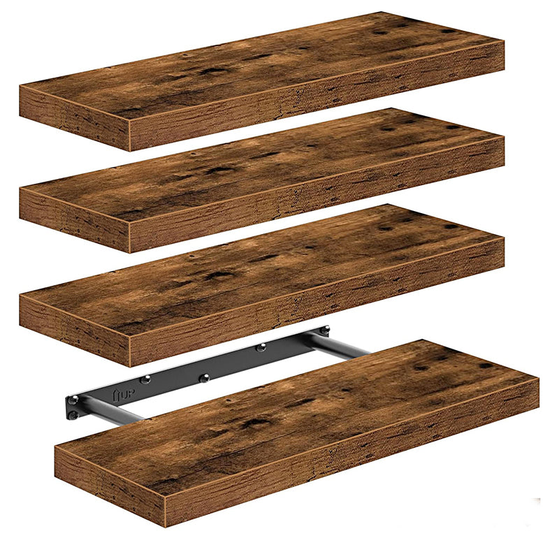 Minimalist Wooden Floating Wall Shelves