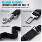 🐕 Dog Car Safety Harness: Elastic Nylon, Cushioned Braking, Zinc Alloy Clasp, Universal Fit