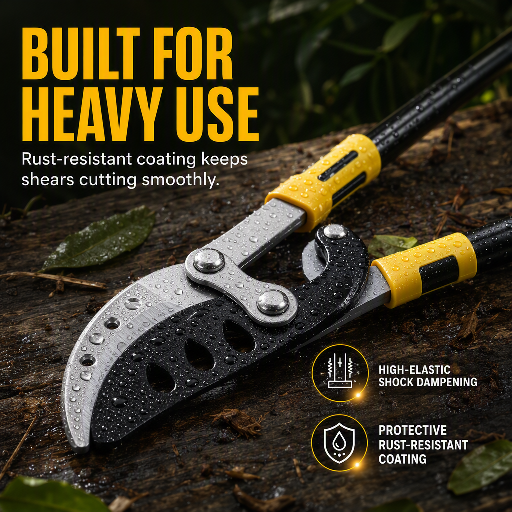 Heavy Duty Garden Loppers for Thick Branches Labor Saving Fruit Tree Pruning Shears