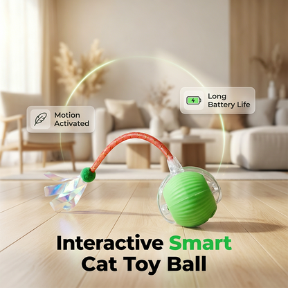 Smart Interactive Cat Toy Ball with Tail