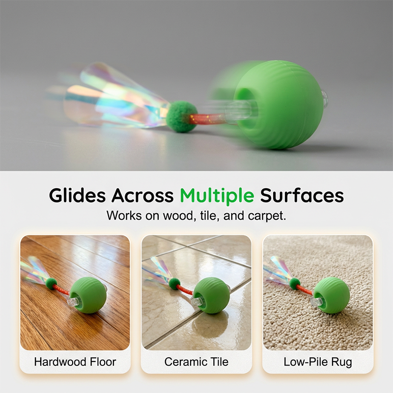 Smart Interactive Cat Toy Ball with Tail